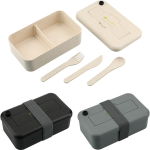 Bamboo Fiber Lunch Box with Utensils